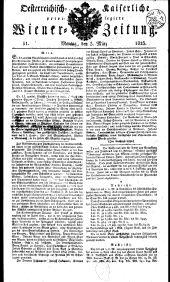 Wiener Zeitung 18230303 Seite: 1