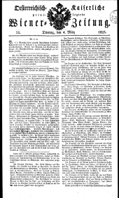 Wiener Zeitung 18230304 Seite: 1