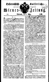 Wiener Zeitung 18230305 Seite: 1