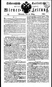 Wiener Zeitung 18230312 Seite: 1