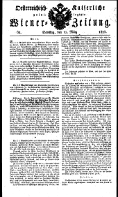 Wiener Zeitung 18230315 Seite: 1