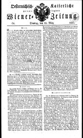 Wiener Zeitung 18230318 Seite: 1