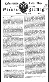 Wiener Zeitung 18230319 Seite: 1