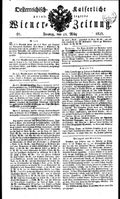 Wiener Zeitung 18230321 Seite: 1