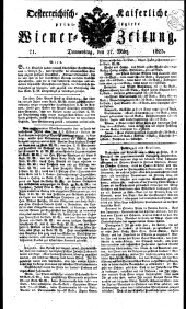 Wiener Zeitung 18230327 Seite: 1