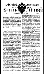 Wiener Zeitung 18230410 Seite: 1