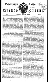 Wiener Zeitung 18230414 Seite: 1