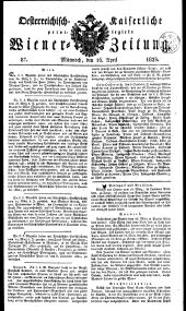 Wiener Zeitung 18230416 Seite: 1