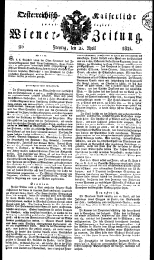 Wiener Zeitung 18230425 Seite: 1