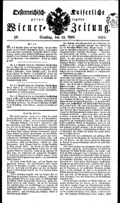 Wiener Zeitung 18230426 Seite: 1