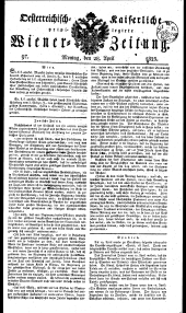 Wiener Zeitung 18230428 Seite: 1