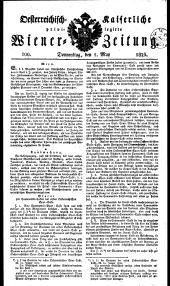 Wiener Zeitung 18230501 Seite: 1