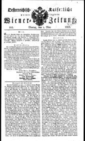 Wiener Zeitung 18230505 Seite: 1