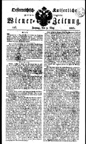 Wiener Zeitung 18230509 Seite: 1