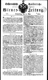 Wiener Zeitung 18230515 Seite: 1