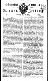 Wiener Zeitung 18230517 Seite: 1