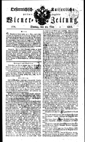 Wiener Zeitung 18230520 Seite: 1