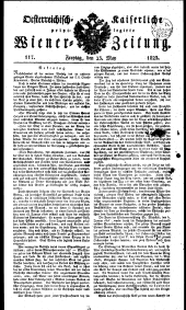 Wiener Zeitung 18230523 Seite: 1