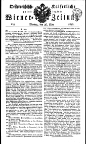 Wiener Zeitung 18230526 Seite: 1