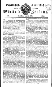 Wiener Zeitung 18230531 Seite: 1