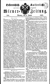 Wiener Zeitung 18230602 Seite: 1