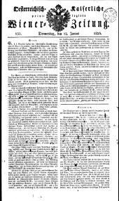 Wiener Zeitung 18230612 Seite: 1