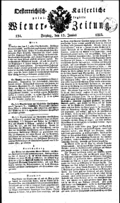 Wiener Zeitung 18230613 Seite: 1