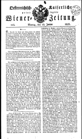 Wiener Zeitung 18230616 Seite: 1