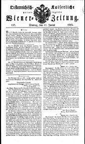 Wiener Zeitung 18230617 Seite: 1