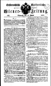 Wiener Zeitung 18230618 Seite: 1