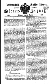 Wiener Zeitung 18230624 Seite: 1