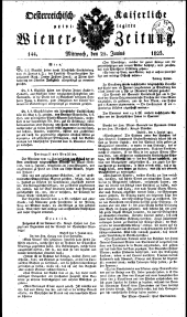 Wiener Zeitung 18230625 Seite: 1