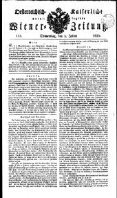 Wiener Zeitung 18230703 Seite: 1