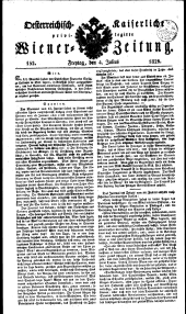 Wiener Zeitung 18230704 Seite: 1