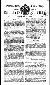 Wiener Zeitung 18230711 Seite: 1