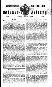 Wiener Zeitung 18230715 Seite: 1