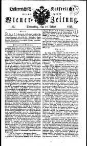 Wiener Zeitung 18230717 Seite: 1