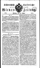 Wiener Zeitung 18230729 Seite: 1