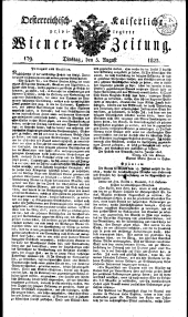 Wiener Zeitung 18230805 Seite: 1