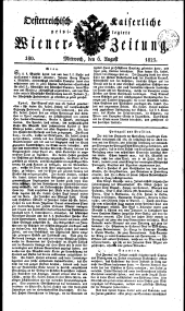 Wiener Zeitung 18230806 Seite: 1