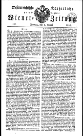 Wiener Zeitung 18230808 Seite: 1