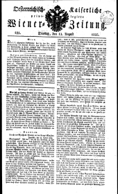 Wiener Zeitung 18230812 Seite: 1