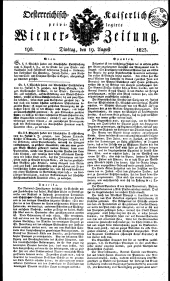 Wiener Zeitung 18230819 Seite: 1