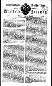 Wiener Zeitung 18230825 Seite: 1