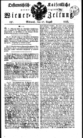 Wiener Zeitung 18230827 Seite: 1