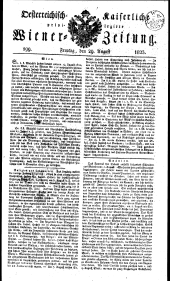 Wiener Zeitung 18230829 Seite: 1