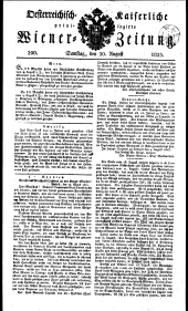 Wiener Zeitung 18230830 Seite: 1