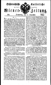 Wiener Zeitung 18230911 Seite: 1