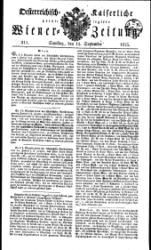 Wiener Zeitung 18230913 Seite: 1