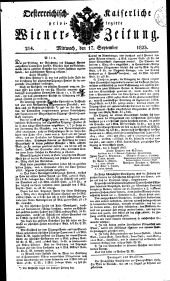 Wiener Zeitung 18230917 Seite: 1